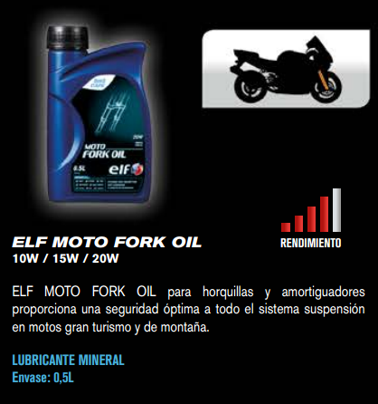 ACEITE ELF FORK OIL 15W 500 ML.